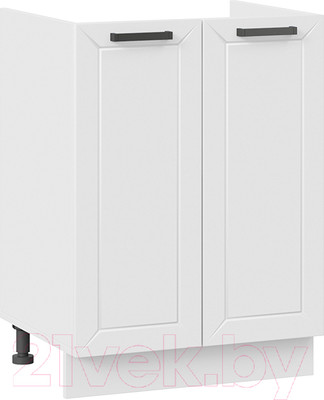 Шкаф под мойку ТриЯ Лорас 1Н6М (белый/холст белый)
