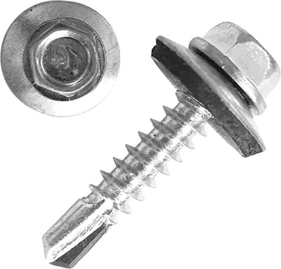 Саморез TOTAL С прессшайбой со сверлом /  WJSS6302521 (50шт)