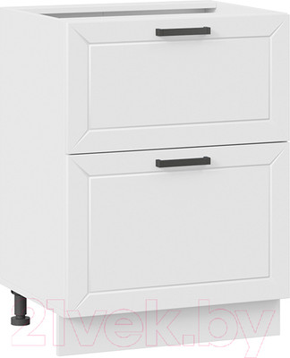 Шкаф-стол кухонный ТриЯ Лорас 1Н6Я2 (белый/холст белый)