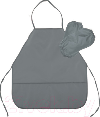 Фартук для творчества deVente 7042607 (серый, с нарукавниками)