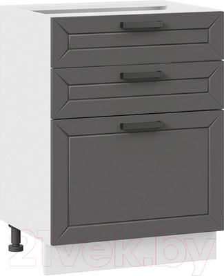 Шкаф-стол кухонный ТриЯ Лорас 1Н6Я3 (белый/холст вулкан)