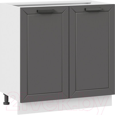 Шкаф-стол кухонный ТриЯ Лорас 1Н8 (белый/холст вулкан)