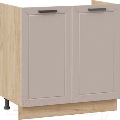 Шкаф под мойку ТриЯ Лорас 1Н8М (дуб крафт золотой/холст латте)