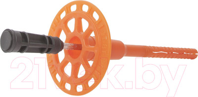 Дюбель для теплоизоляции ЕКТ Со стальным гвоздем с высокоэфф. термоголовкой / VE012411 (8x160, 250шт)