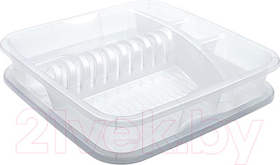 Сушилка для посуды Rotho Geometric / 1703200096 (прозрачный)