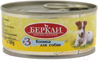 Влажный корм для собак Berkley Local №3 с кониной / 75503 (100г)