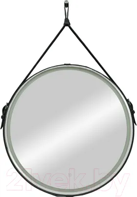 Зеркало Континент Millenium Black Led D 65 (натуральная кожа, бесконтактный сенсор, черный)