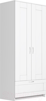 Шкаф Mio Tesoro Сириус 2-х створчатый 1 ящик 2.02.01.020.1 (белый)