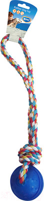 Игрушка для собак Duvo Plus Мячик с ручкой / 1714546 (синий)