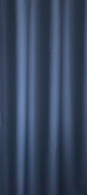 Шторка-занавеска для ванны Home One Waffle 180x180 / 372250 (темно-синий)