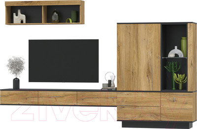 Горка Интерлиния Quartz-12 (дуб нокс/черный)