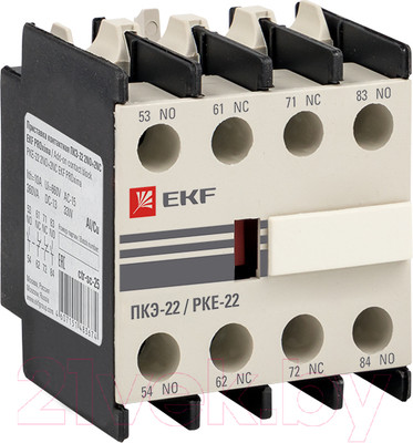 Приставка контактная EKF PROxima ПКЭ-22 2NO+2NC / ctr-sc-25