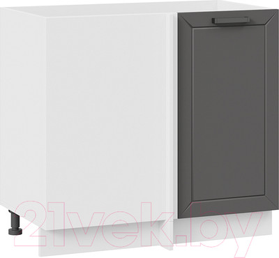 Шкаф под мойку ТриЯ Лорас 1Н9У (белый/холст вулкан)