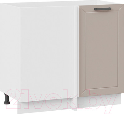 Шкаф под мойку ТриЯ Лорас 1Н9У (белый/холст латте)