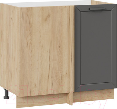 Шкаф под мойку ТриЯ Лорас 1Н9У (дуб крафт золотой/холст вулкан)