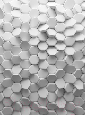 Фотообои листовые Vimala 3D Соты хаос (270x200)