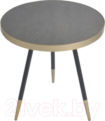 Журнальный столик Bergenson Bjorn Hedda / TAI-HD-TBL-MTMRB-GLD-55 (черный/матовое золото)