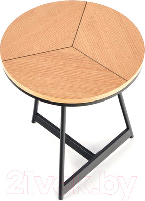 Журнальный столик Halmar Karida-S (дуб натуральный/черный)