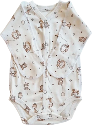 Боди для малышей Sofi Медвежата / 3043-М (р.62, интерлок)