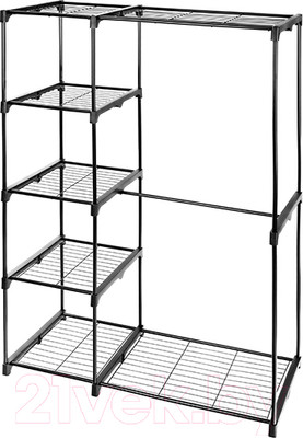 Стеллаж El Casa С вешалкой / 240220 (черный)