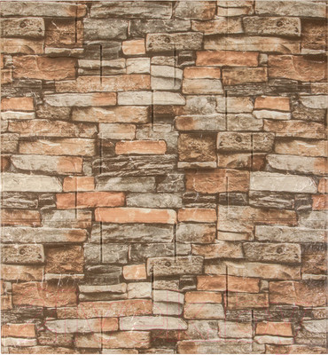 Панель ПВХ Lako Decor Самоклеящаяся 70x77(6мм) / LKD-16-05-10 (каменная кладка)