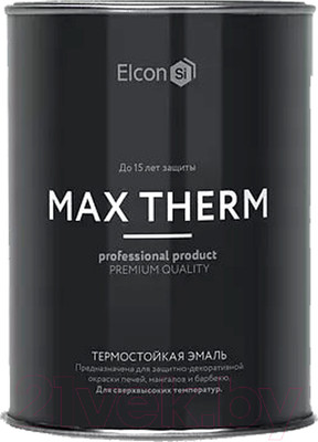 Эмаль Elcon Термостойкая до 700C (800г, красно-коричневый)