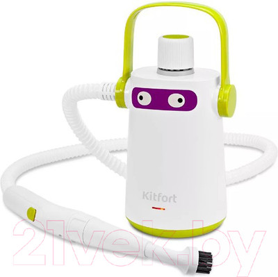 Пароочиститель Kitfort KT-9109-2 (белый/салатовый)