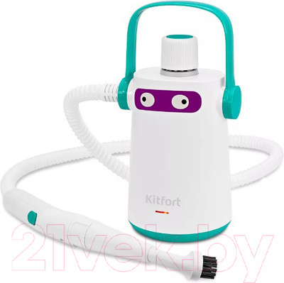 Пароочиститель Kitfort KT-9109-3 (белый/бирюзовый)