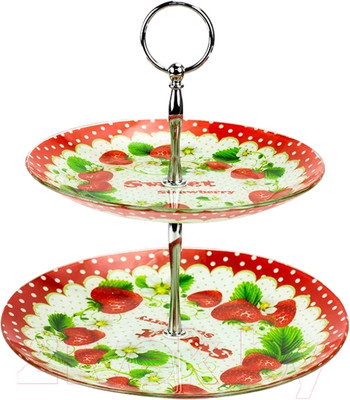 Ваза-этажерка Zibo Shelley S3020T/M2 CC044 (клубничный хоровод)