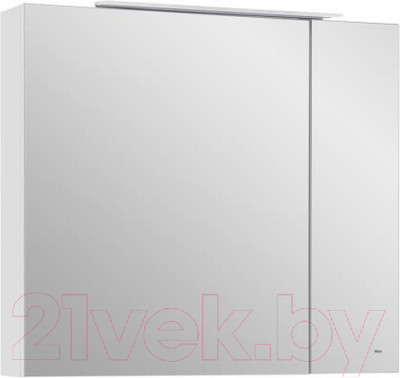 Шкаф с зеркалом для ванной Roca Oleta 80 / 7857647806 (белый глянец)
