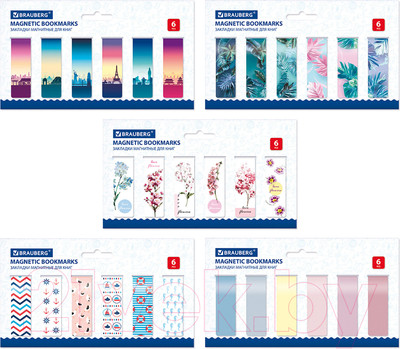 Набор закладок Brauberg Mix 3 / 113179 (30шт)