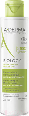 Мицеллярная вода A-Derma Biology дерматологическая для снятия макияжа (200мл)