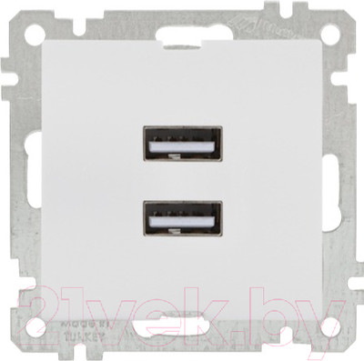 Розетка Mutlusan 2100 449 0101 (белый)