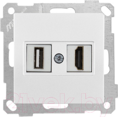 Розетка Mutlusan 2100 459 0101 (белый)