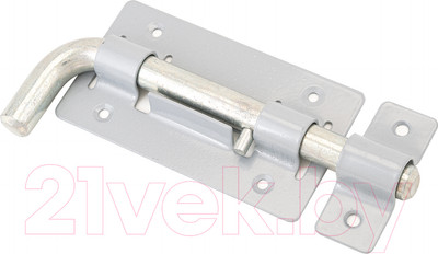 Щеколда Секрет Киров ЗД-03 круглая Г-образная (серый металлик)