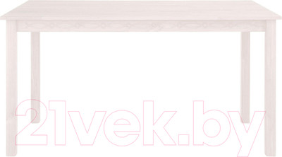 Обеденный стол Dipriz Indra 120 / Д.60019.1 (без вставки/белый воск)