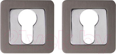 Накладка на цилиндр Punto ЕТ QR GR/CP-23 (графит/хром)