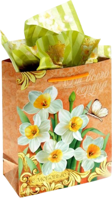 Набор для оформления подарков Дарите счастье Очаровательный нарцисс / 865752