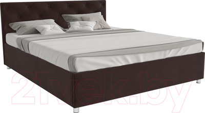 Полуторная кровать Mebel-Ars Классик 140 (кордрой коричневый)