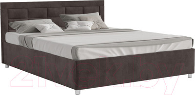 Полуторная кровать Mebel-Ars Версаль 140 (кордрой коричневый)