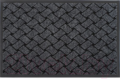 Коврик грязезащитный Kovroff Крафт ребристый 90x150 / 71002 (серый)