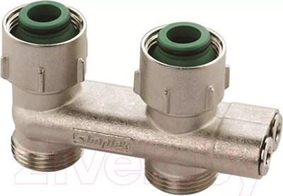 Узел подключения для радиатора Simplex D2/50 угловой 3/4"HPx3/4"HP / F 10078