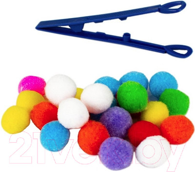 Сортер Zabiaka Цветные бомбошки для сортировки / 4794023
