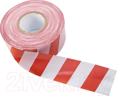 Лента сигнальная Rexant 19-3150 (белый/красный)