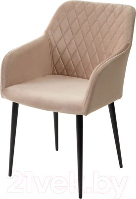 Стул M-City Brandy-X / 461MC03501 (бежевый 5 велюр/черный)