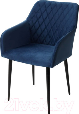 Стул M-City Brandy-X / 461MC03497 (синий 29 велюр/черный)