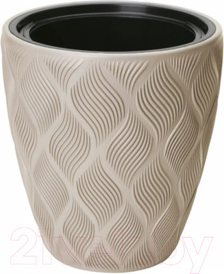 Кашпо Formplastic Flow 4700-051 (серо-бежевый)