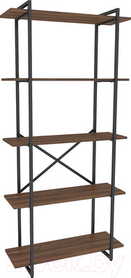 Стеллаж Gutta 5 полок (коричневый/черный)