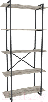 Стеллаж Gutta 5 полок (патина черный)