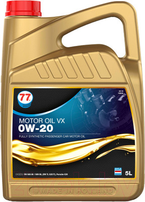 Моторное масло 77 Lubricants Motor Oil VX 0W-20 / 708526 (5л)